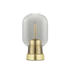 Amp Lampe de table - Laiton / Verre fumé (Outlet)