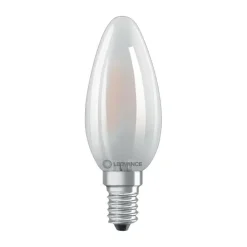 Ampoule LED Flamme Dépolie E14 3.4W Equivalence Halo 40W 2700K Dimmable