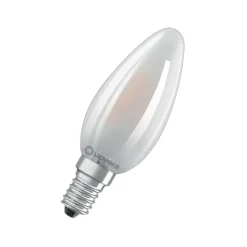 Ampoule LED Flamme Dépolie E14 3.4W Equivalence Halo 40W 2700K Dimmable