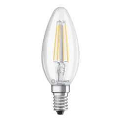 Ampoule LED flamme E14 clair 4.2W Equivalence Halo 40W 2700K Dimmable