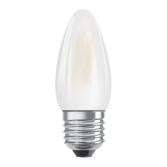 Ampoule LED Flamme E27 dépoli 4.8W Equivalence Halo 40W 2700K Dimmable