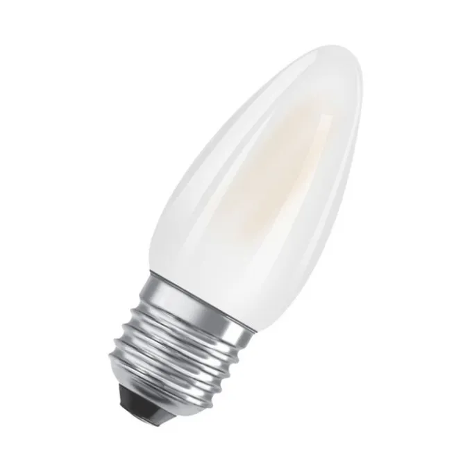 Ampoule LED Flamme E27 dépoli 4.8W Equivalence Halo 40W 2700K Dimmable