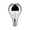 Ampoule LED sphérique E14 calotte argenté 4.8W Equivalence Halo 40W 2700K Non dimmable