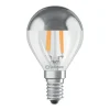 Ampoule LED sphérique E14 calotte argenté 4W Equivalence Halo 31W 2700K Non dimmable