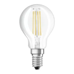 Ampoule LED sphérique E14 clair 6.5W Equivalence Halo 60W 2700K Dimmable