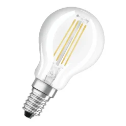 Ampoule LED sphérique E14 clair 6.5W Equivalence Halo 60W 2700K Dimmable