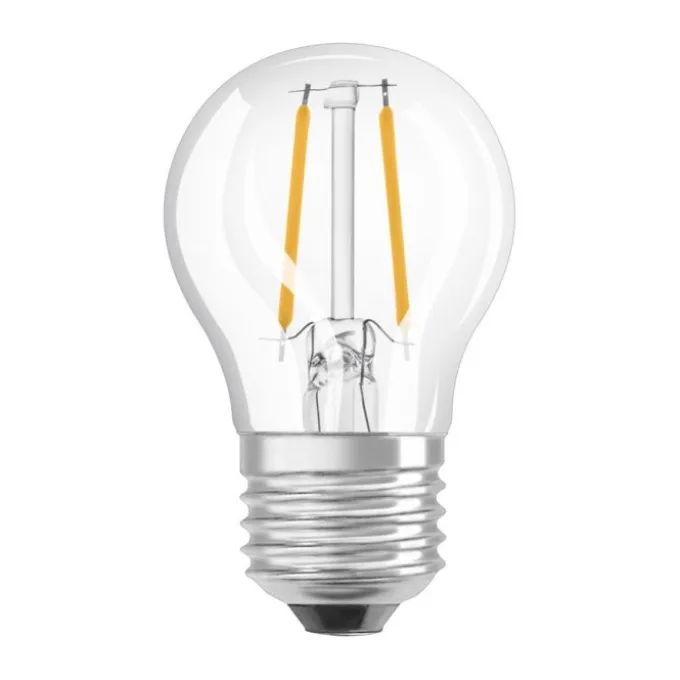 Ampoule LED sphérique E27 clair 4.8W Equivalence Halo 40W 2700K Dimmable