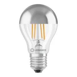 Ampoule LED standard E27 calotte argentée 6.5W Equivalence Halo 50W 2700K Non dimmable