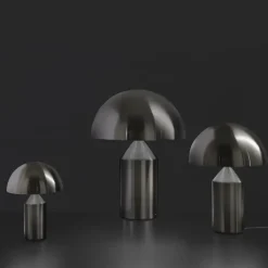 Atollo Nickel Satiné Noir