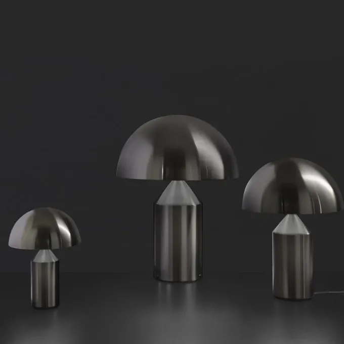 Atollo Nickel Satiné Noir