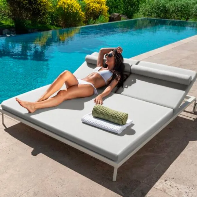 Bain de soleil double CleoSoft - Aluminium