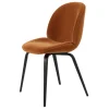 Beetle Chair Rembourré - Piètement Hêtre teinté noir / Assise Velours (Outlet)