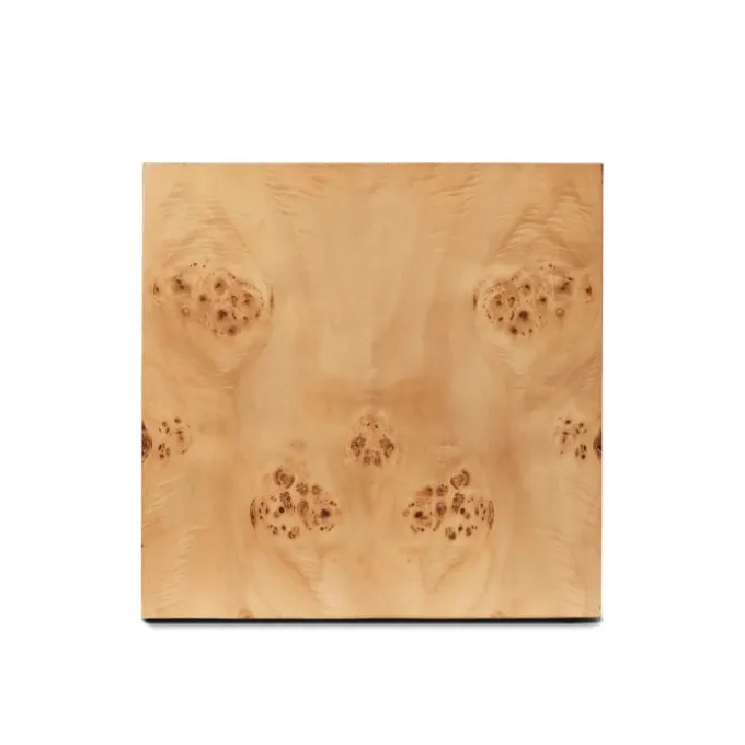 Burl Cube Side Table