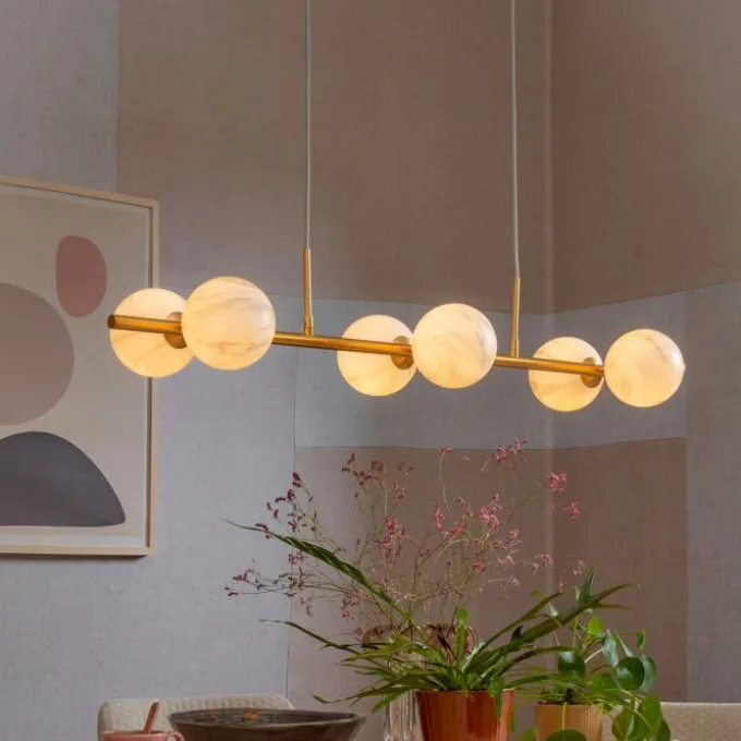 Carrara - Suspension 6 globes