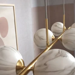 Carrara - Suspension 6 globes