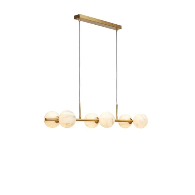 Carrara - Suspension 6 globes