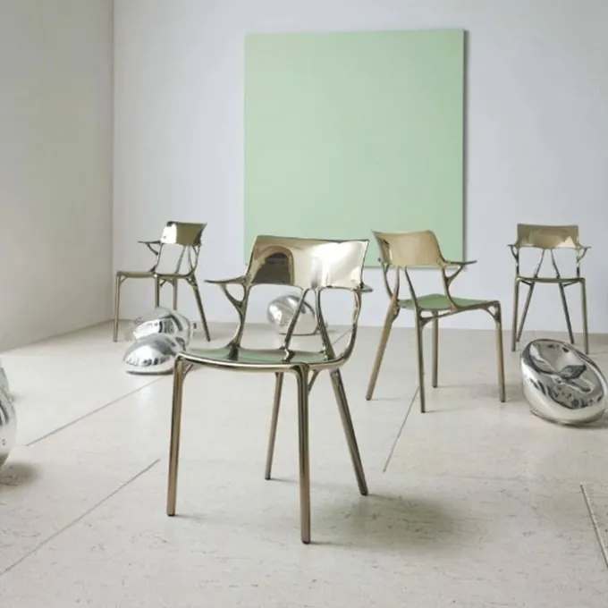 Chaise A.I métal - Lot de 2