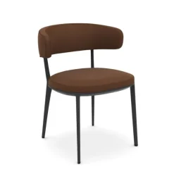 Chaise Caratos - SCA57A - Cuir Koto Cognac (Outlet)