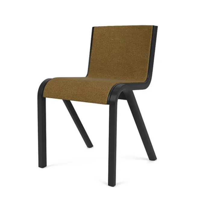 Chaise de salle à manger Ready - Front Upholstered Chêne teinté noir