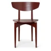 Chaise Herman - bois - rouge/marron (Outlet)