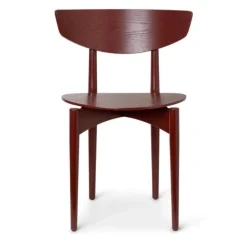 Chaise Herman - bois - rouge/marron (Outlet)