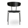 Chaise Herman - Pieds noir - Noir (Outlet)