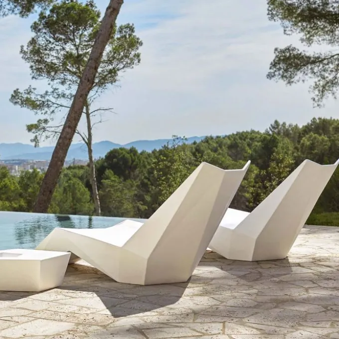 Chaise longue Faz - Lot de 2