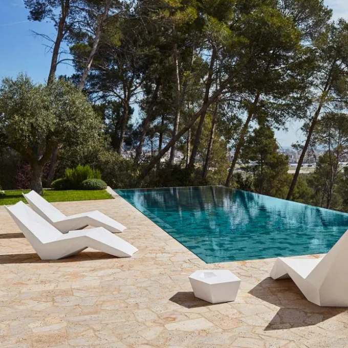 Chaise longue Faz - Lot de 2