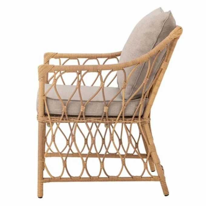 Chaise lounge avec tabouret Belluce