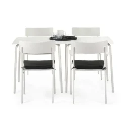 Chaises avec accoudoirs August - Lot de 2