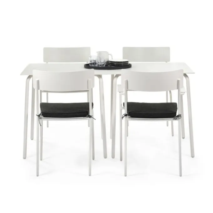Chaises avec accoudoirs August - Lot de 2