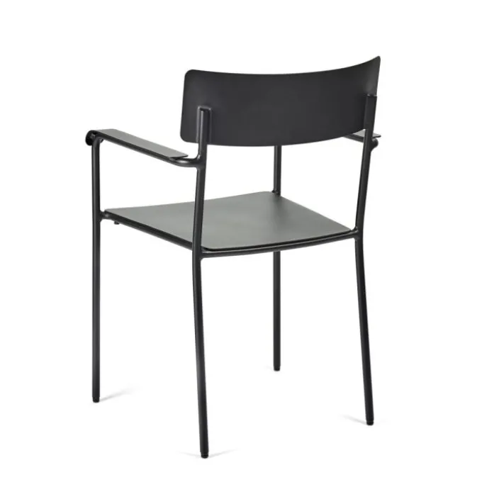 Chaises avec accoudoirs August - Lot de 2