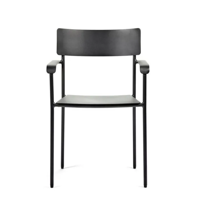 Chaises avec accoudoirs August - Lot de 2