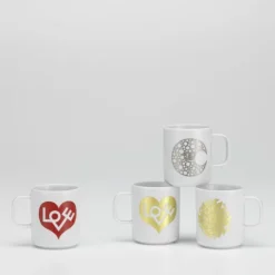 Coffee Mug - Love Heart - Lot de 2