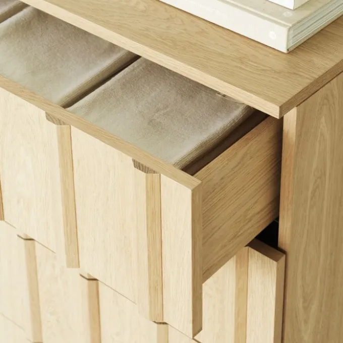 Commode Rib Dresser - Chêne (Outlet)