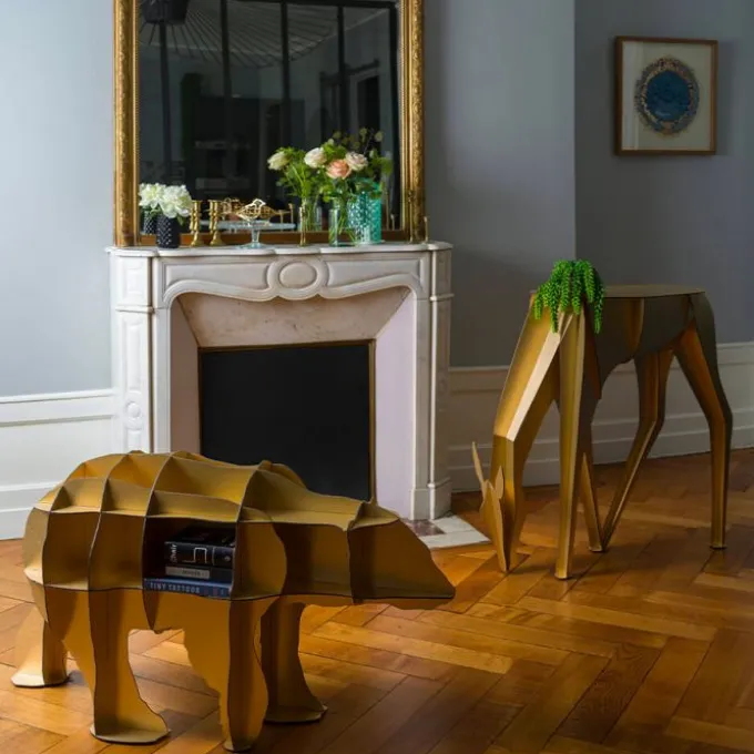 Console biche Diane capsule Gold