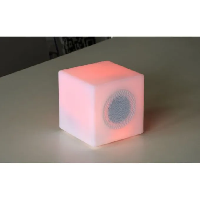 Cube LED Small Sans Fil / Enceinte Bluetooth (Outlet)