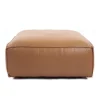 Cube pouf - Cuir Camel (Outlet)