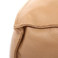 Cube pouf - Cuir Camel (Outlet)