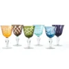 Cuttings verre à vin multicolores (lot de 6)