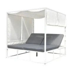 Daybed - Bain de soleil waterproof 2 places avec toit en toile (Outlet)