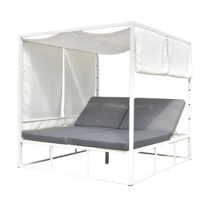Daybed - Bain de soleil waterproof 2 places avec toit en toile (Outlet)