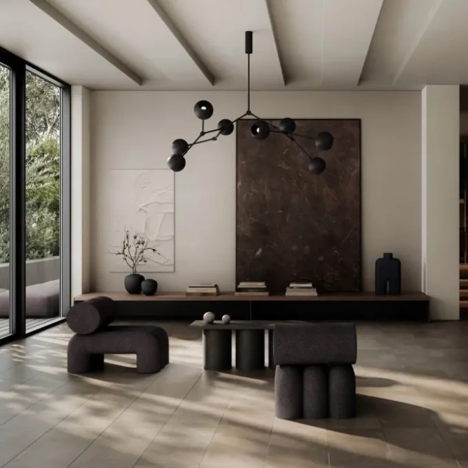 Drop chandelier globe
