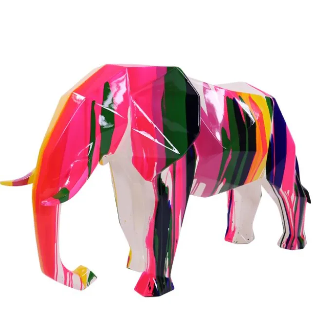 Elephant Large - Rainbow