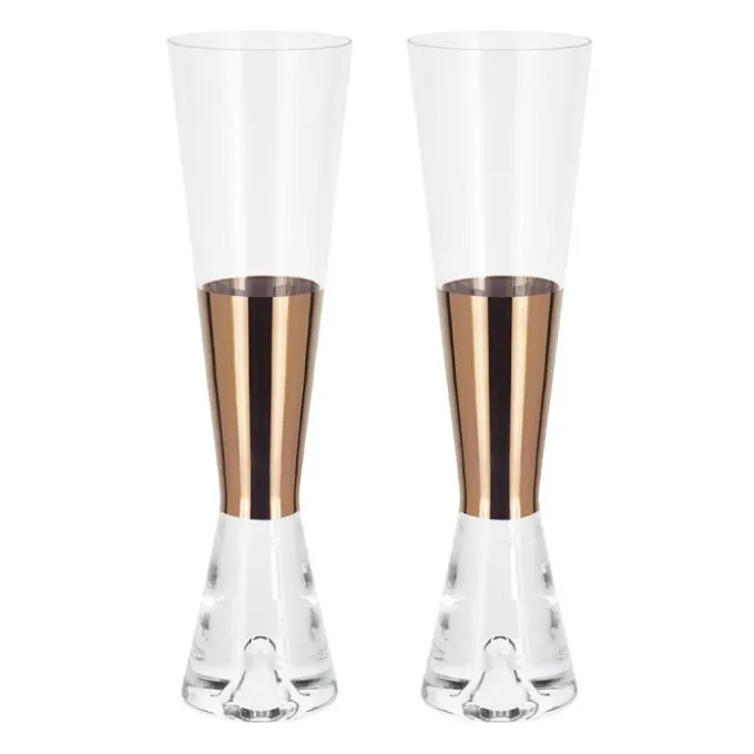Ensemble de verre à Champagne Tank - Lot de 2