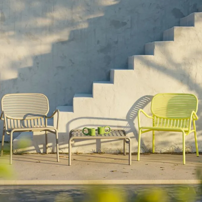 Fauteuil bas de jardin Week-end - Lot de 2