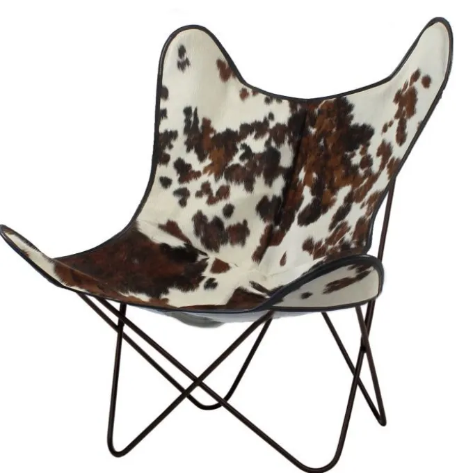 Fauteuil Butterfly AA - peau de vache