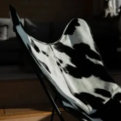 Fauteuil Butterfly AA - peau de vache