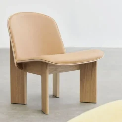 Fauteuil Chisel rembourré - Cuir