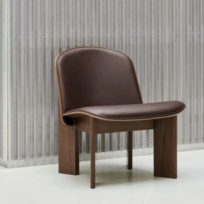 Fauteuil Chisel rembourré - Cuir